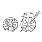 Came - Acc. Divers Mécanique Kit adaptateur rond 43 renforcé