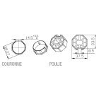 Came - Accessoire Divers Mécanique Adaptateur octogonal 400x6mm concentrique