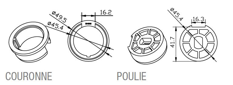 Came - Adaptateur rond 50 x 2mm