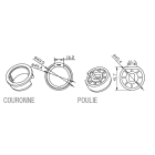 Came - Acc. Divers Mécanique Adaptateur rond 50x2mm