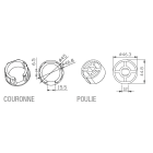 Came - Acc. Divers Mécanique Adaptateur rond 50x1,5mm (YK4106)