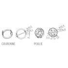 Came - Acc. Divers Mécanique Adaptateur rond 54x3,5mm