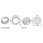 Came - Accessoire Divers Mécanique Adaptateur octogonal 59 x 0,6mm