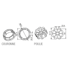 Came - Acc. Divers Mécanique Adaptateur octogonal 60 x 0,8mm