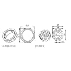 Came - Acc. Divers Mécanique Adaptateur octogonal 59 x 0,7mm