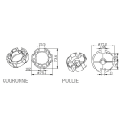 Came - Acc. Divers Mécanique Adaptateur ogive 78x1,2mm