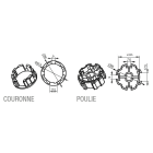 Came - Acc. Divers Mécanique Adaptateur rond 58x0,8mm