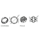 Came - Acc. Divers Mécanique Adaptateur rond renforcé 56x4,5mm