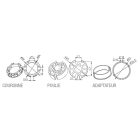 Came - Acc. Divers Mécanique Adaptateur rond 90x1,5mm