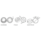 Came - Acc. Divers Mécanique Adaptateur rond 98x1,5mm