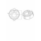 Came - Accessoire Divers Mécanique Adaptateur ogive inclinée 80mm (YK6114)