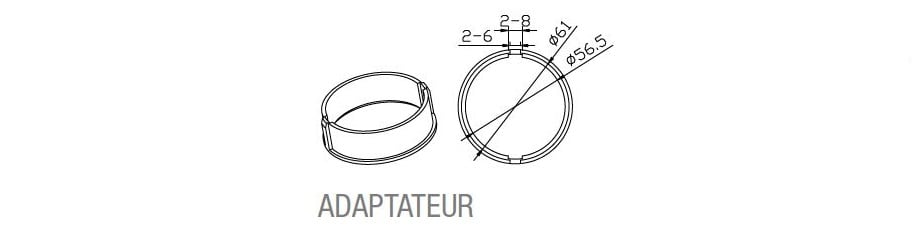 Came - Acc. Divers Mécanique Couronne Adaptateur Diamètre 59