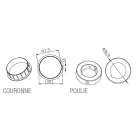 Came - Acc. Divers Mécanique Adaptateur rond 102x2mm