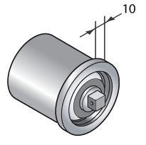 Came - Acc. Divers Mécanique Calotte pivot Q10 libre tube 50x15mm