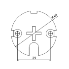 Came - Acc. Divers Mécanique Plaque empreinte croix