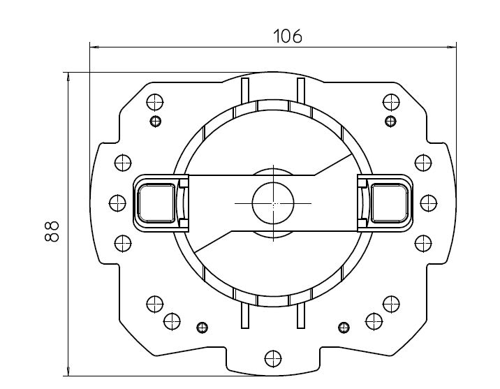 Came - Acc. Divers Mécanique Support rapiMO5 flanc ZF max. 20Nm