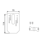 Came - Accessoire Divers Mécanique Plaque multitrou flancs cheville