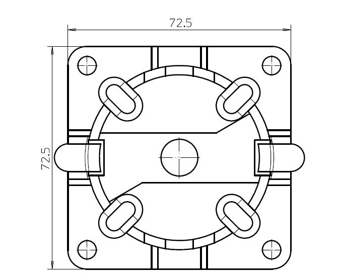 Came - Acc. Divers Mécanique Fixation rapitrou en plastique max. 20Nm