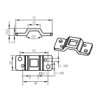 Came - Support Oméga Q16 double entraxe