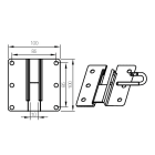 Came - Plaque Oméga 100x100 avec selle Q16