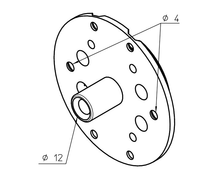 Came - Acc. Divers Mécanique Support étrier traditionnel aluplastic