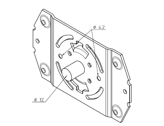 Came - Support pour flanc Kommerling