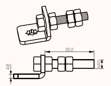 Came - Accessoire Divers Mécanique Support vis M10 logement en étoile 10