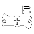 Came - Acc. Divers Mécanique Support plaque cruciforme MO5