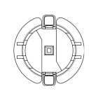 Came - Acc. Divers Mécanique Support rapide encastrer type C