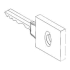 Came - Pièce Détachée Sélecteur De Commande Clé non ouvrée droite SET-J