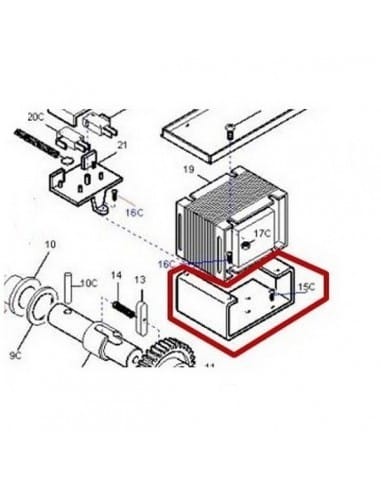 Came - Pièce Détachée Coulissant Support transformateur BZ