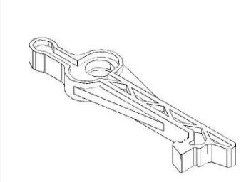 Came - Pièce Détachée Porte Industrielle Levier sécurité butée mécanique C-BX