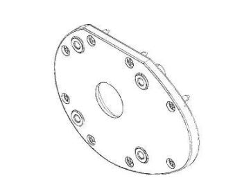 Came - Pièce Détachée Porte Industrielle Bride roite motoréducteur - c-Bx