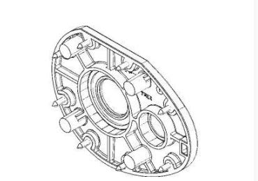 Came - Pièce Détachée Porte Industrielle Bride gauche C-BX