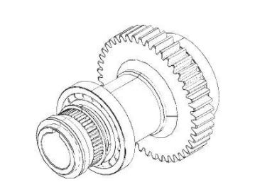 Came - Pièce Détachée Porte Industrielle Arbre deuxième réduction C-BX