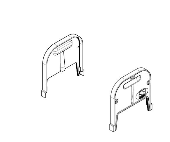 Came - Pièce Détachée Bouchons latéraux + couvercle - F4000 F4024