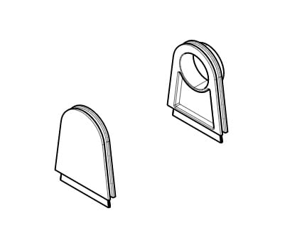 Came - Pièce Détachée Bouchons orifices Couvercle F4000 F4024