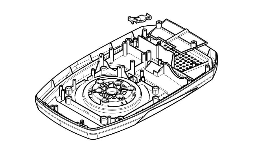 Came - Pièce Détachée Porte De Garage Base fixation Moteur V6000