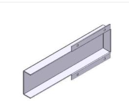 Came - Pièce Détachée Barriere Parking Bride pour fixation lisse G6000