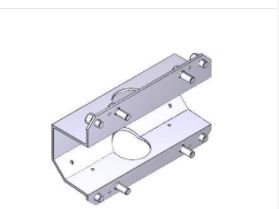 Came - Pièce Détachée Barriere Parking Bride pour fixation lisse G03750
