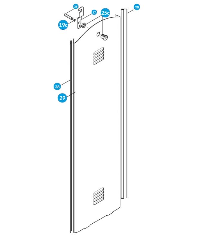 Came - Pièce Détachée Barriere Parking Trappe armoire - G4040 G4041
