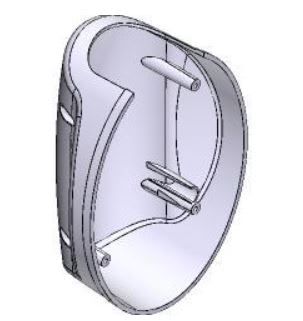 Came - Pièce Détachée Barriere Parking Couvercle Bride fixation lisse G3750 G3751