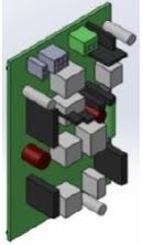 Came - Pièce Détachée Porte Automatique Battante FLUO Carte électronique secours