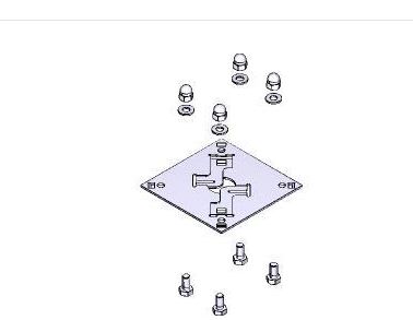 Came - Pièce Détachée Accessoire Mécaniques Base d'ancrage colonnette