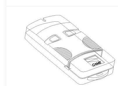 Came - Pièce Détachée Télécommande Coque émetteur- TOP-432M