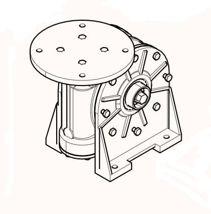 Came - Pièce Détachée Coulissant Groupe Réducteur BY3500T
