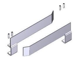 Came - Pièce Détachée Coulissant Jeu d'ailettes fin course BK/BY