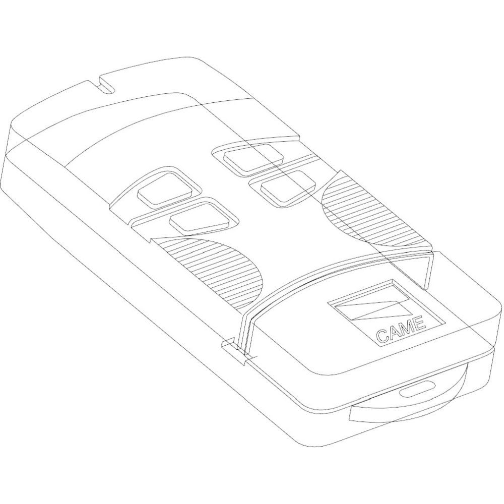 Came - Pièce Détachée Télécommande Coque émetteur - TOP-434M