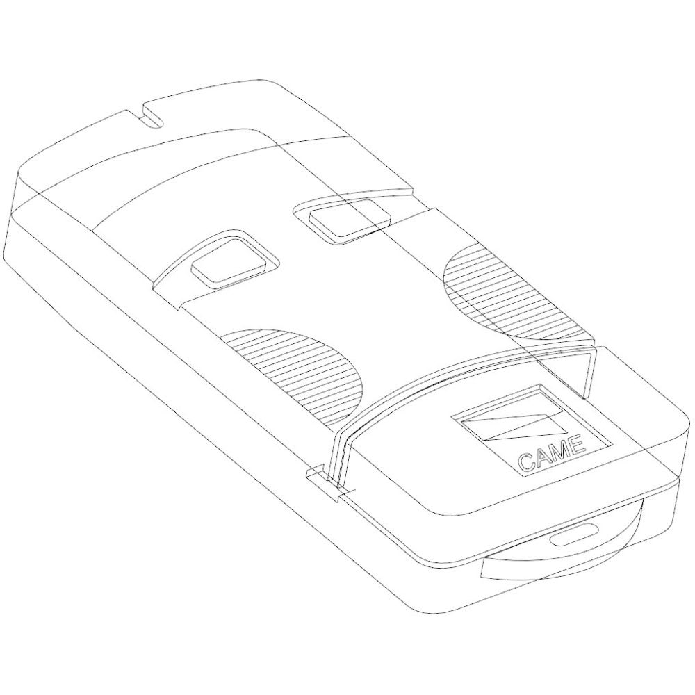 Came - Pièce Détachée Télécommande Coque émetteur- TOP-432M