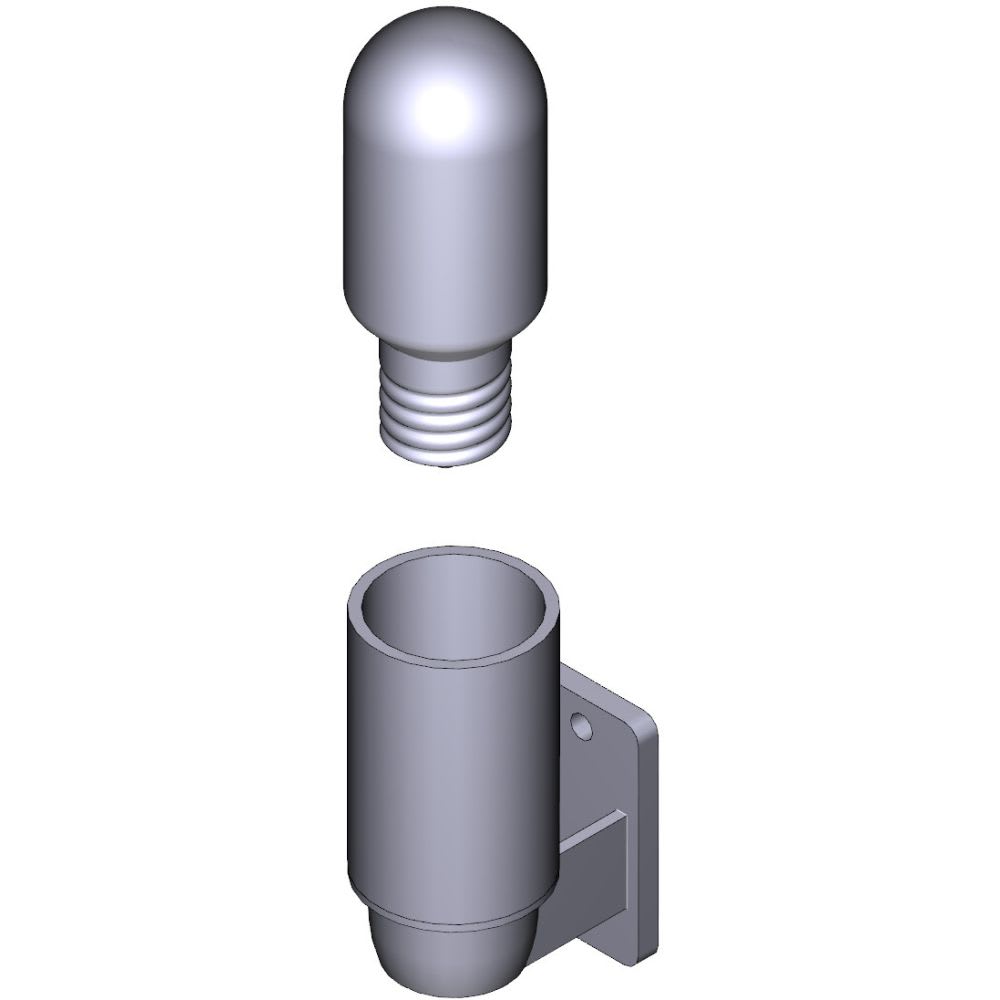 Came - Pièce Détachée Porte De Garage Porte-ampoule EMEGA